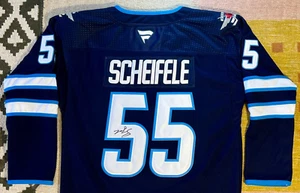 Mark Scheifele Signed Autograph Winnipeg Jets NHL Hockey Jersey Canada PROOF - Picture 1 of 4