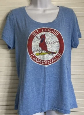 Women's MLB St. Louis Cardinals Short Sleeve T-Shirt, XL, New Era, Tri-Blend - Image 1 of 4