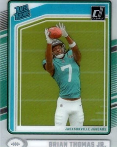 2024 Panini Donruss Clearly RC Rated Rookie Brian Thomas Jr. #64 Jaguars Card - Picture 1 of 2