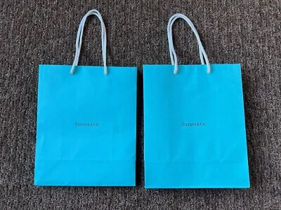 Two Tiffany & Co. Paper Shopping Bags Medium - Image 1 of 4