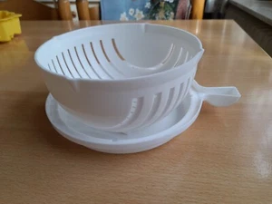 Sieb mit Abtropfschale, 16,5x8,5cm, Top Zustand - Bild 1 von 3