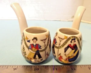 2 AITENKI NSTADT Pipe Shaped Brandy Sippers Germany - Picture 1 of 7