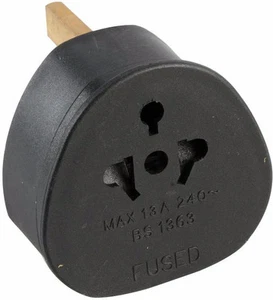 TODOS LOS CONTINENTES AUSTRALIA CANADÁ EURO SCHUKO ESTADOS UNIDOS A REINO UNIDO 13A ENCHUFE ADAPTADOR CONVERTIDOR - Imagen 1 de 1