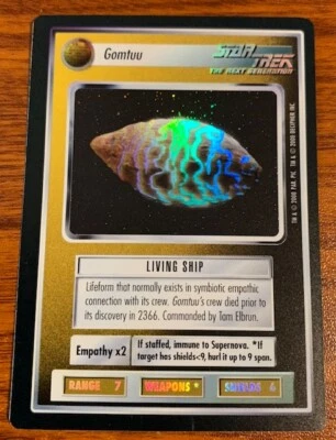 2000 Decipher Star Trek Reflections Gomtuu Used Free Shipping - Image 1 of 2