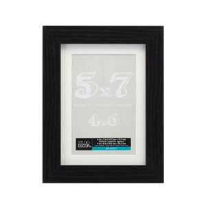 Studio Decor Belmont Photo Frame & Glass & Mat ~ Black ~ 5X7 / 4x6 Lot of 6 NEW - Picture 1 of 3