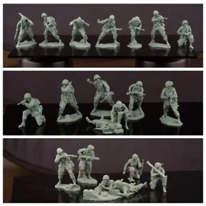 PLASTIC PLATOON US soldiers 3 sets Toy soldiers 1:32 RELEASE 2024 - Picture 1 of 4