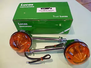 GENUINE LUCAS INDICADORES LONG STEM 5" TRIUMPH T120 T140 BSA A65 LU54057567 L874 - Imagen 1 de 3