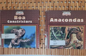 2 HB Books Boa Constrictors & Anacondas by Valerie Weber Larges Snakes - Imagen 1 de 4