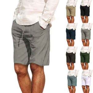 Mens Casual Summer Shorts Elasticated Gym Sweat Jogger Pants Pockets Trousers - Picture 1 of 17