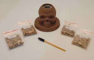 Kit para fumadores de cócteles en forma de calavera incluye 4 tipos de astillas de madera - Imagen 1 de 8