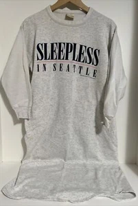 Sleepless-In-Seattle VTG Movie Shirt Womens One Single-Stitch Crewneck pajama 93 - Picture 1 of 19