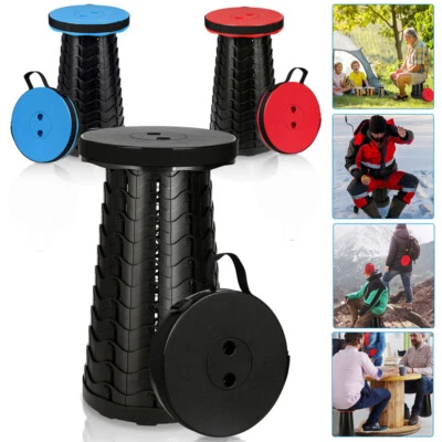 Tragbarer Klappstuhl Klapphocker Höhenverstellbar Campingstuhl Verstellbarer - Bild 1 von 4