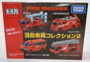 Takara Tomy Tomica Gift Hino Nissan Fire Engines Vehicle Collection Set Vol 2
