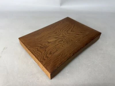 Y8725 CAJA Tamamoku madera suzuri tinta estuche Japón antiguo contenedor de almacenamiento Foto 1 de 4