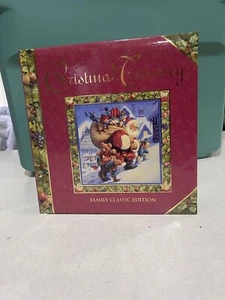VTG Christmas Treasury Family Classic Edition Padded Hardcover Book W/ CD - Picture 1 of 5