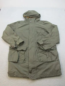 Nautica Jacket Men's Medium Parka Coat Green Full Zip Hooded Fisheries Wildlife - Picture 1 of 9