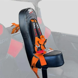 Asiento trasero medio trasero Polaris General 4 y arnés de seguridad naranja refuerzo para niños XP - Imagen 1 de 10