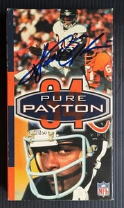 DVD Walter Payton "Pure Payton" Firmado Autografiado Chicago Bears con PRUEBA EXACTA - Imagen 1 de 4