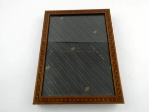 Marco de madera con incrustaciones Selli Florence Italia forma rectangular 6,75 pulgadas x 4,75 pulgadas - Imagen 1 de 7