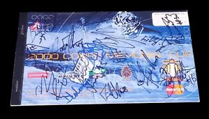 Rimouski Oceanic Team Autographed Signed 2000 Memorial Cup Unused Ticket Booklet