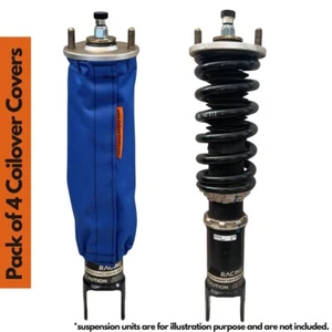 Paquete de 4 cubiertas coilover impermeables protectores universales coilover AZUL - Imagen 1 de 9
