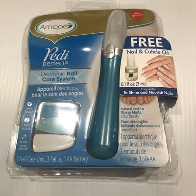 Sistema electrónico de cuidado de uñas Amope Pedi Perfect File Buff Shine Foto 1 de 4