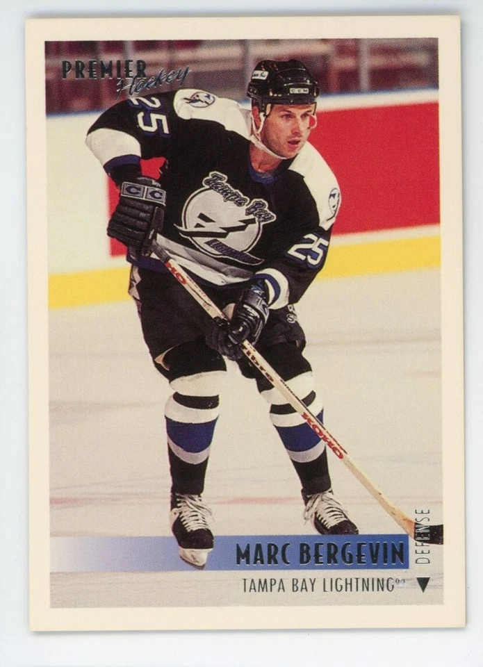 1994-95 Topps Premier Lightning Hockey Card #507 Marc Bergevin - Image 1 of 2