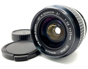 【Near Mint】 Minolta MC W.Rokker SI 24mm F2.8 Wide Angle MF Lens From Japan - Picture 1 of 13