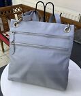 Osprey London Silver Grey Blue Messenger Bag Shoulder Handbag