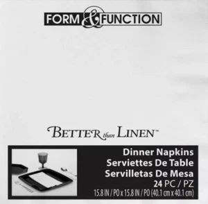 Better than Linen White Dinner Napkins Paper 24 Pack Tableware - Picture 1 of 1