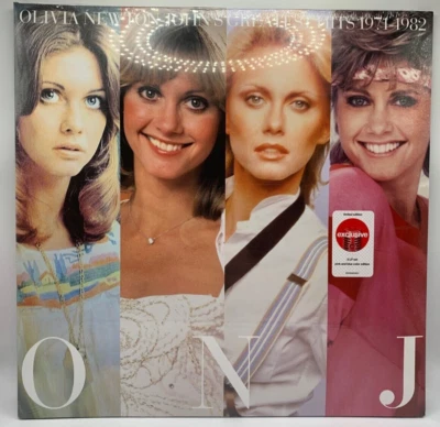 Olivia Newton John Greatest Hits  1971-1982 Exclusive Pink & Blue Color Vinyl - Image 1 of 2