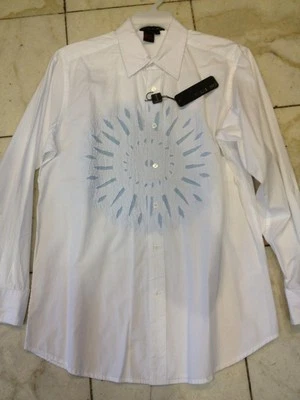 CAMISA 100% ALGODÓN IMPORTADA NUEVA CON ETIQUETAS PARA HOMBRE TALLA S EVITA SUN DESIGNE TULLIANO Foto 1 de 4