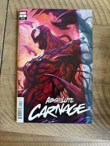 ABSOLUTE CARNAGE #1 Stanley "ARTGERM" Lau VARIANT COVER Marvel 2019 cubierta de error - Imagen 1 de 6