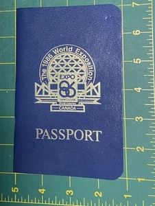 1986 VANCOUVER World Exposition of Canada Promotional “PASSPORT” w/ Visa Stamps! - Picture 1 of 8