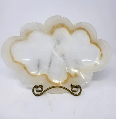 TIGELA DECORATIVA DE PEDRA ÔNIX NATURAL 11" | Tigela de centro de mesa - Imagem 1 de 4