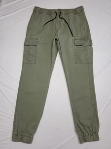 Aeropostale Cargo Jogger Mens Medium Pull On Elastic Waist Drawstring Cotton - Picture 1 of 14