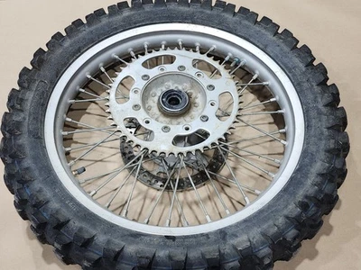 2001 00-02 Yamaha YZ426F YZ426 WR426F WR426 Rear Wheel Rim Tire Hub Rotor - Image 1 of 4