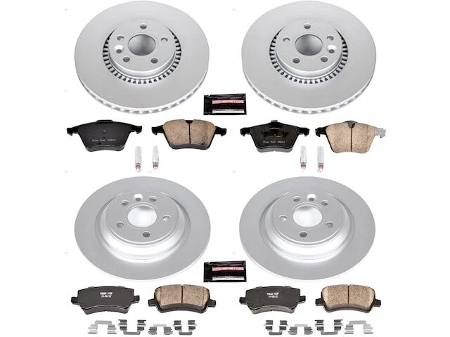 Kit de pastillas de freno y rotor delanteras y traseras para Volvo XC70 2009 2008-2016 WP754PF Foto 1 de 1