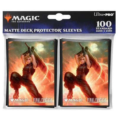 ULTRA PRO UP Magic FINAL FANTASY "Cloud, Ex-SOLDIER" Matte Sleeves 100 fundas para cartas