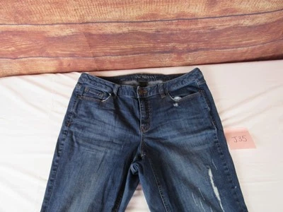 Pantalones de mezclilla para mujer Lane Bryant 16 regulares, azules, lavado medio, corte bota Foto 1 de 4