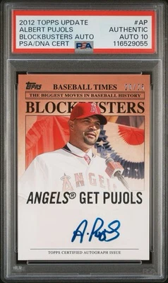 2012 Topps /25 Albert Pujols Auto 10 - Image 1 of 2