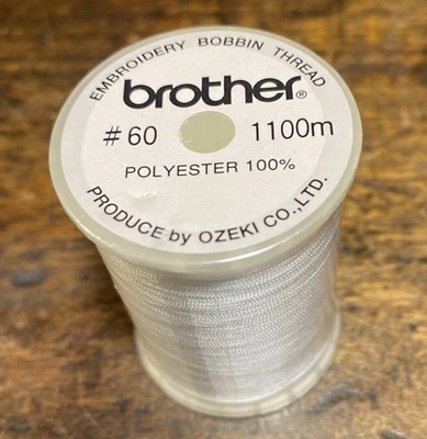 1 Spool Brother Embroidery Bobbin Thread 60 Weight Sewing Machine Japan Sealed - Image 1 of 4