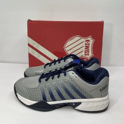 K-Swiss 鞋 男式 7 宽 Express Light Pickleball 蓝色 灰色 07291-082 全新 110 美元 — 第 1/4 张图片