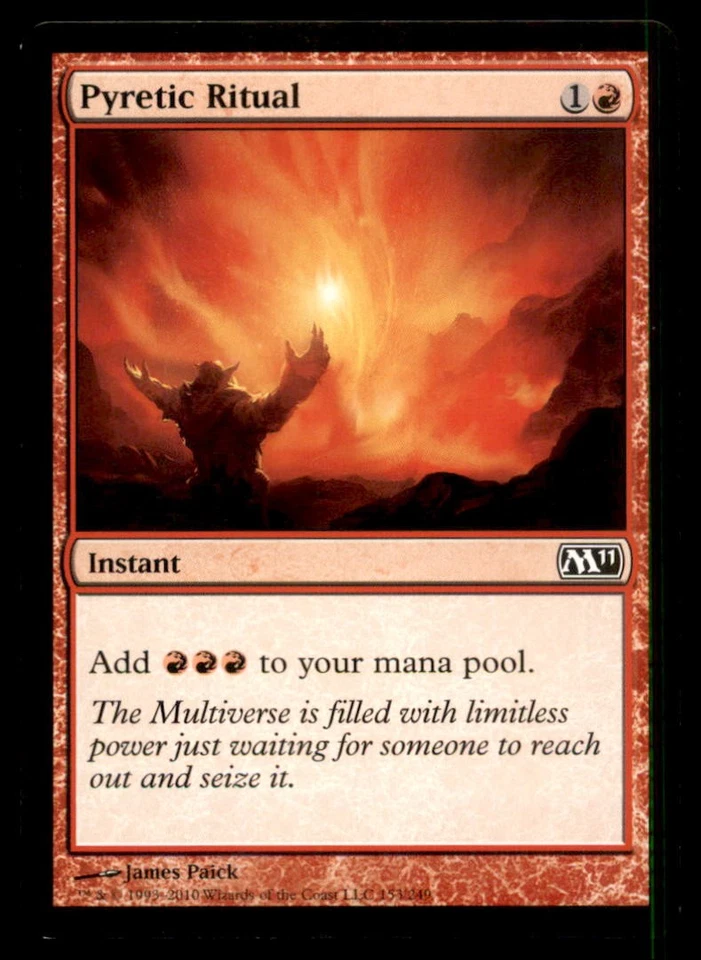 MTG Pyretic Ritual LP Light Play Magic 2011 [5216] - Image 1 of 1