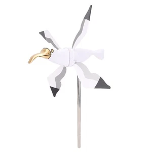 Seagull Animal Whirligig Windmühle Möwe Ornament Spinner Einfache Installation - Bild 1 von 22