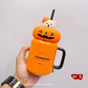Taza de cerámica China Starbucks Halloween 2025 15 oz Pumpkin Mason - Imagen 1 de 5