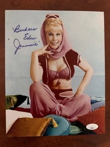 Foto a color firmada por Barbara Eden autografiada I Dream Of Jeannie 8x10 certificado de autenticidad JSA - Imagen 1 de 1
