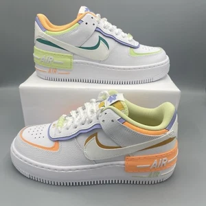 NIKE AIR FORCE 1 SHADOW SCARPE CASUAL MULTICOLORE/BIANCO - Foto 1 di 14