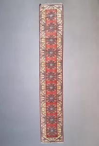 Alfombra Milas vintage Turkish Runner 475x81 cm, rojo terracota, verde, beige 2507 - Imagen 1 de 11