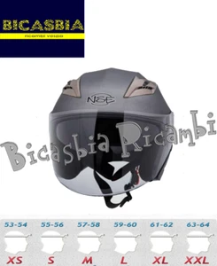 20009 - CASCO JET DOPPIA VISIERA OMOLOGATO - GRIGIO - L - Picture 1 of 1